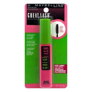 3 NWT Maybelline Very Black 101 Great Lash Mascara